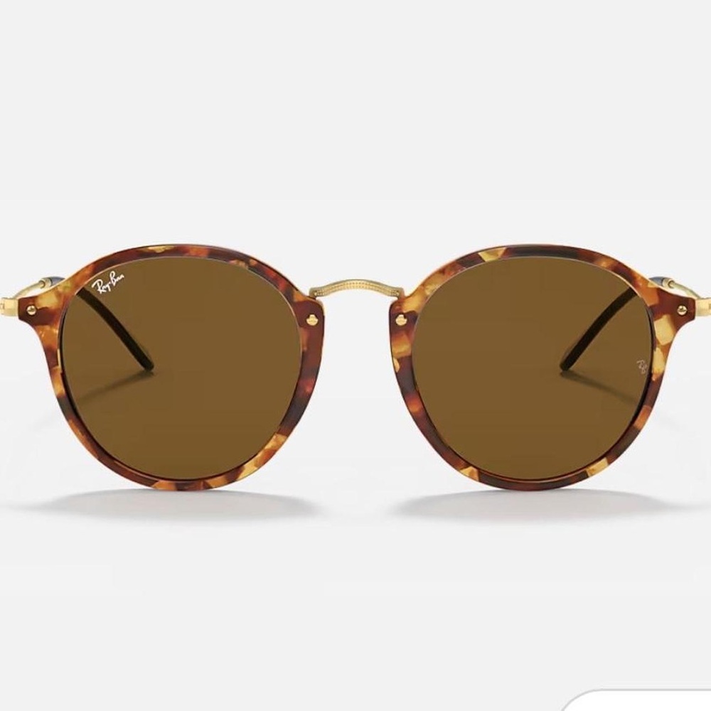 Ray-Ban Brown Tortoise Round Sunglasses